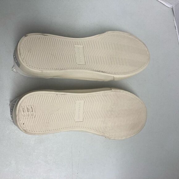 EVERLANE Unisex Slip On Sneakers Size Female 11 Men 9.5 White New With Defects - Picture 6 of 11